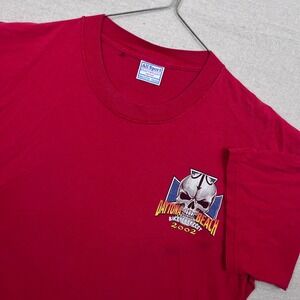 Vintage All Sport Daytona Beach Bike Week 2002 Skull Graphic T‎ Shirt XXL